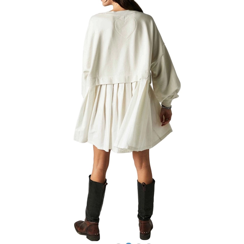 FREE PEOPLE Eleanor Sweatshirt Dress Size SMALL Super oversized!